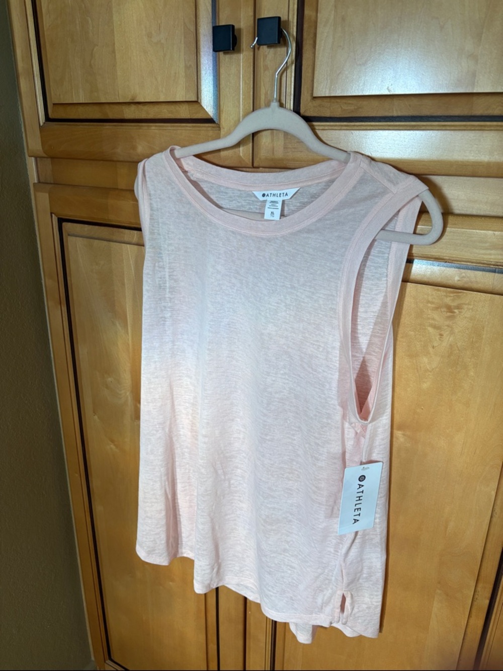 Athleta Pale blush/peach Muscle Tank Top